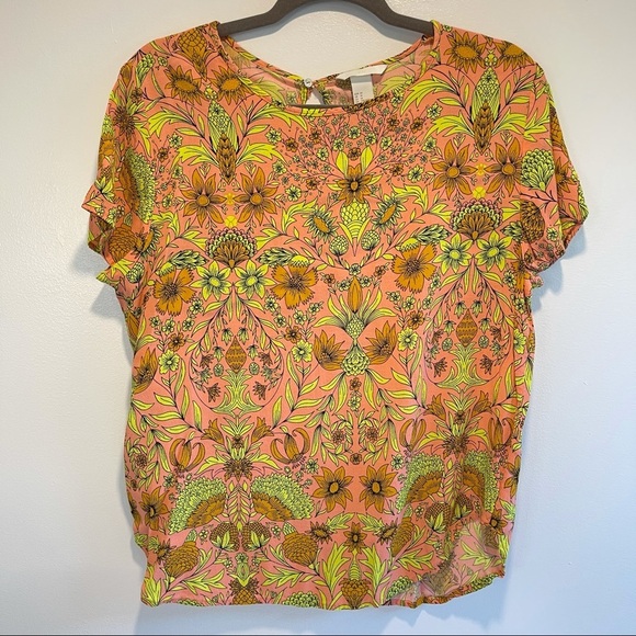 H&M Floral Botanical Print Top - Picture 5 of 9
